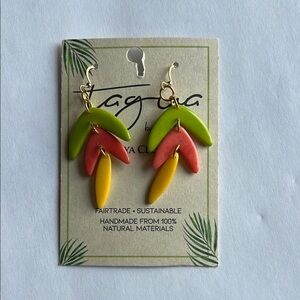 NWT Tagua Fair Trade Ecuadorian Earrings